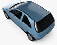 Opel Corsa 3门 2006 3D模型 顶视图