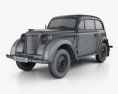Opel Kadett дводверний Седан 1938 3D модель wire render