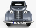 Opel Kadett 2 portas sedan 1938 Modelo 3d vista de frente