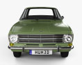 Opel Kadett 4门 轿车 1965 3D模型 正面图