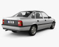 Opel Vectra 轿车 1995 3D模型 后视图