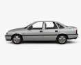 Opel Vectra sedan 1995 3d model side view