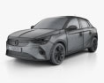 Opel Corsa-e 2024 Modello 3D wire render
