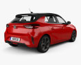 Opel Corsa 2022 3Dモデル 後ろ姿