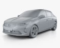 Opel Corsa 2022 3D модель clay render