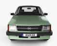 Opel Kadett 5-door 1979 3d model front view