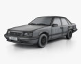Opel Senator 1982 3D 모델  wire render