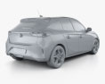 Opel Corsa з детальним інтер'єром 2022 3D модель