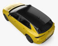 Opel Astra ibrido Ultimate 2024 Modello 3D vista dall'alto