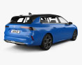 Opel Astra Sports Tourer 2024 3D模型 后视图
