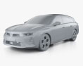 Opel Astra Sports Tourer 2024 Modello 3D clay render