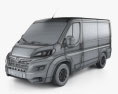 Opel Movano Fourgon L1H1 2024 Modèle 3d wire render