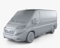 Opel Movano パネルバン L2H1 2024 3Dモデル clay render