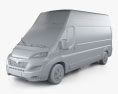 Opel Movano Kastenwagen L3H3 2024 3D-Modell clay render