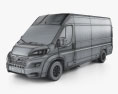 Opel Movano 패널 밴 L4H2 2024 3D 모델  wire render