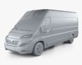Opel Movano パネルバン L4H2 2024 3Dモデル clay render