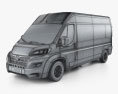 Opel Movano Пассажирский фургон L3H2 2024 3D модель wire render