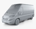 Opel Movano Пассажирский фургон L3H2 2024 3D модель clay render