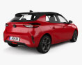 Opel Corsa 2024 3Dモデル 後ろ姿