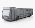 Optare MetroCity Autobus 2012 Modello 3D wire render