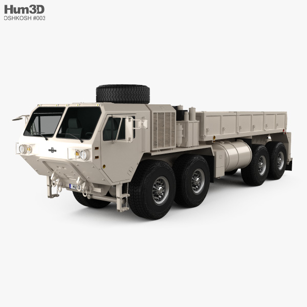 Oshkosh HEMTT M977A4 Cargo Truck 2014 3D model