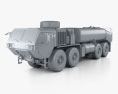 Oshkosh HEMTT M978A4 Fuel Servicing Truck 2014 3d model clay render