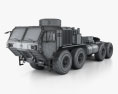 Oshkosh HEMTT M983A4 Patriot トラクター・トラック 2014 3Dモデル wire render