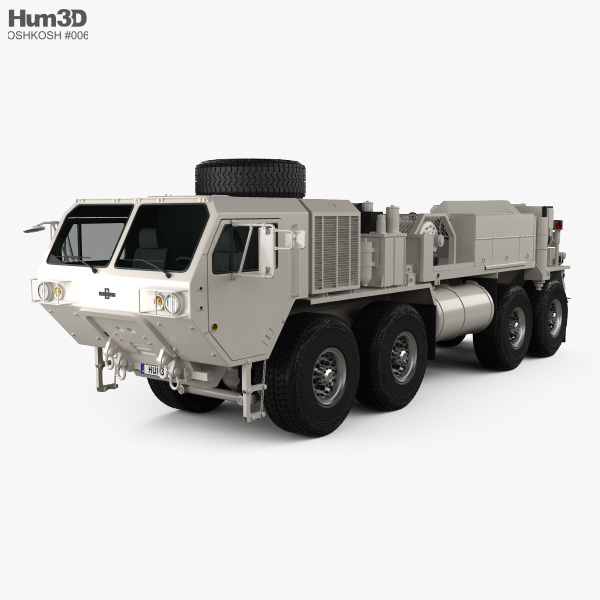 Oshkosh HEMTT M984A4 Wrecker Truck 2014 3D 모델 