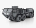 Oshkosh HEMTT M984A4 Wrecker Truck 2014 3d model wire render