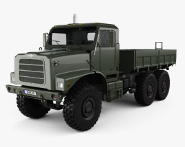 Oshkosh Terramax フラットベッドトラック 2013 3Dモデル