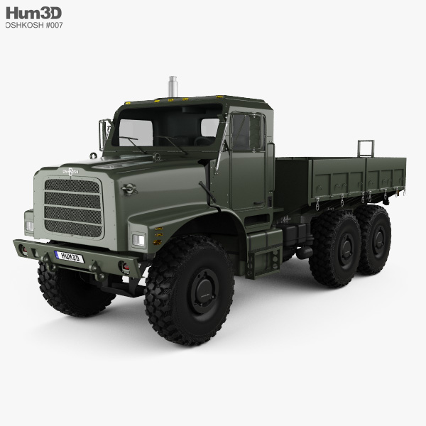 Oshkosh Terramax Flatbed Truck 2016 3D model