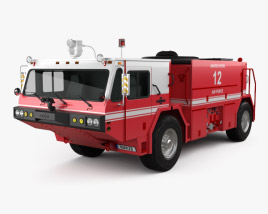 Oshkosh P19 Feuerwehrauto 1984 3D-Modell