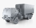 Oshkosh FMTV M1087 A1P2 Expansible Van Truck 2014 Modelo 3D clay render