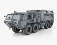 Oshkosh M1142 Tactical Firefighting Truck 2021 3D模型 wire render