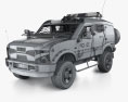 Oshkosh Sand Cat Transport with HQ interior 2012 3D-Modell wire render