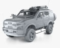 Oshkosh Sand Cat Transport with HQ interior 2012 Modelo 3D clay render