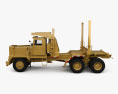 Pacific P-16 Log Truck 1978 3D 모델  side view