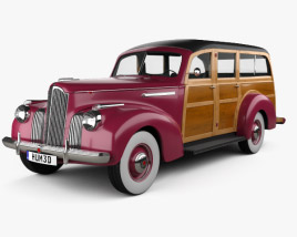 3D model of Packard 110 Station Wagon (1900-1483) 1941
