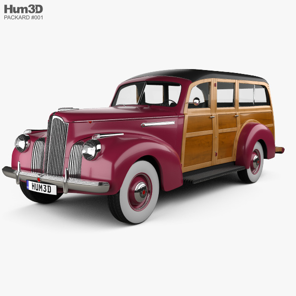Packard 110 Station Wagon (1900-1483) 1941 3D model