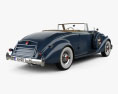 Packard Twelve Coupe Roadster 1936 3d model back view