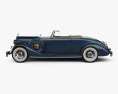Packard Twelve Coupe 雙座敞篷車 带内饰 1936 3D模型 侧视图