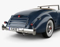 Packard Twelve Coupe Roadster com interior 1936 Modelo 3d