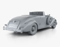 Packard Twelve Coupe 로드스터 인테리어 가 있는 1936 3D 모델 