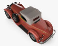 Packard 734 1930 3D模型 顶视图