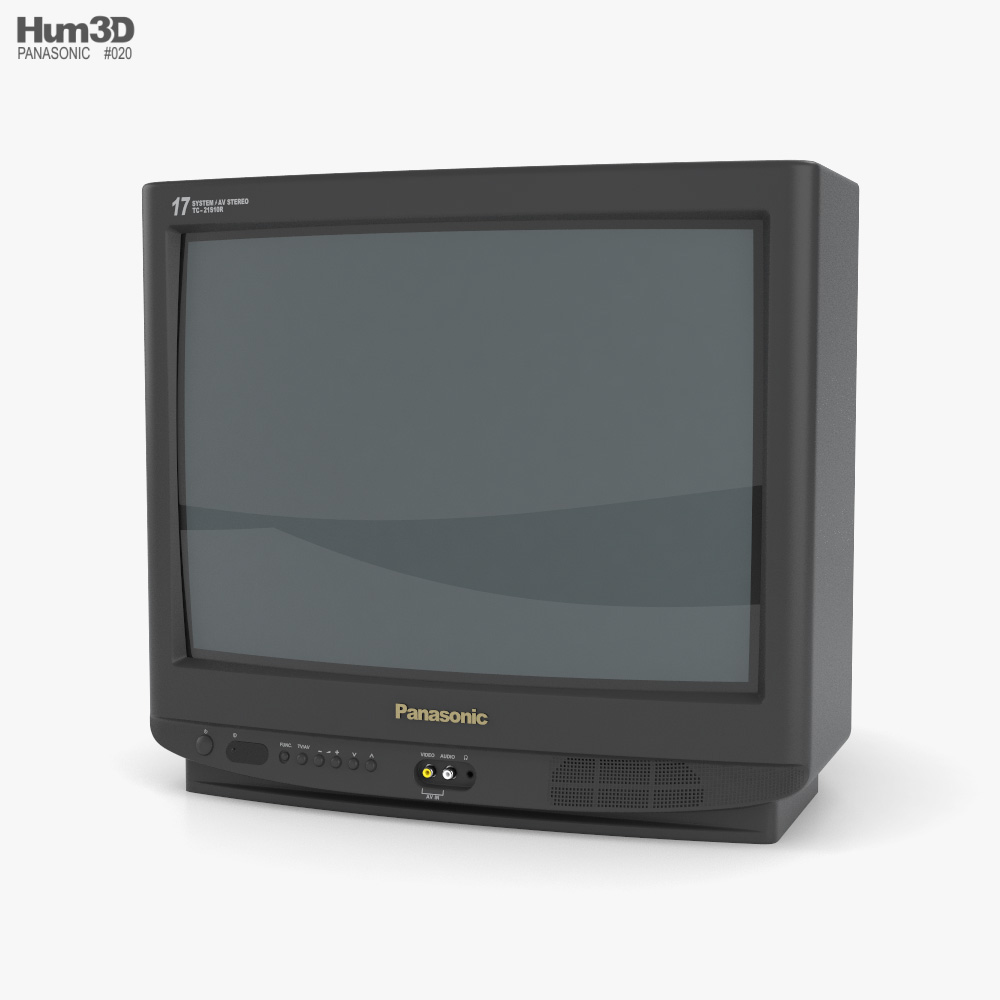 Panasonic TC21S10R Old TV 3D model