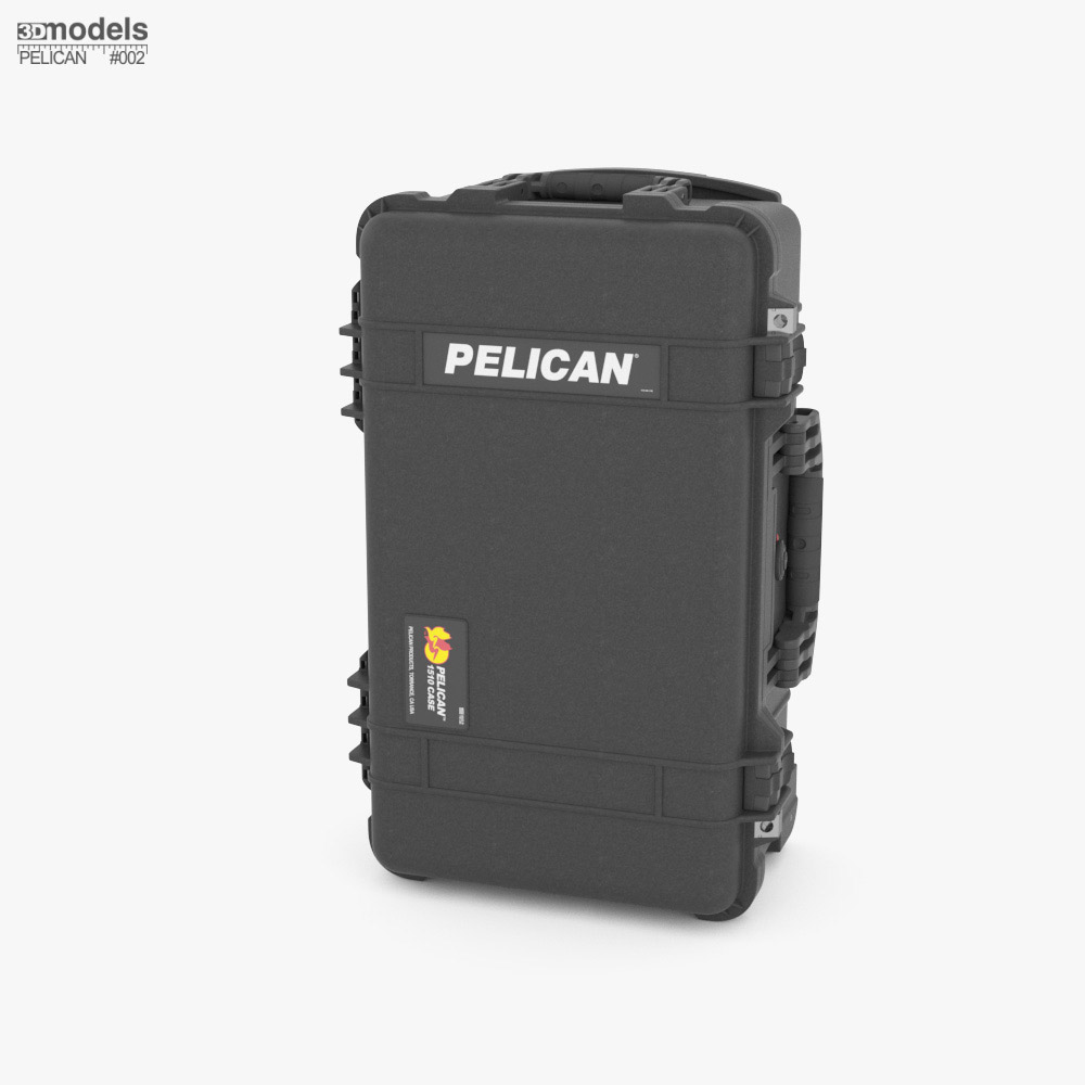 Pelican Carry On Case with Foam 3D 모델 