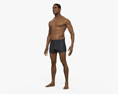 Afroamerikanischer Mann 3D-Modell
