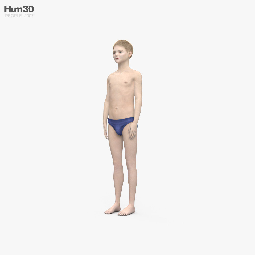 男の子 3Dモデル