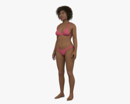 Афро-американская женщина 3D модель