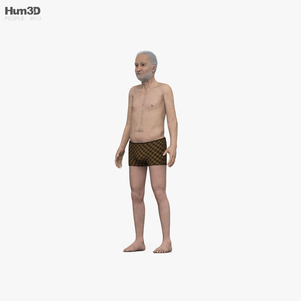 Senior Man Modello 3D
